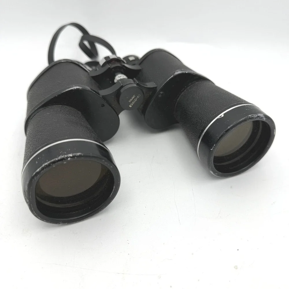 Vintage‎ Binoculars 10x50mm Extra Wide Angle Japan Optics Case Hunting Birding